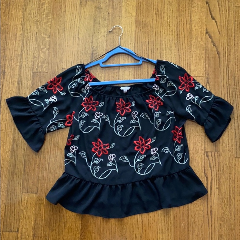 Floral Peplum Top